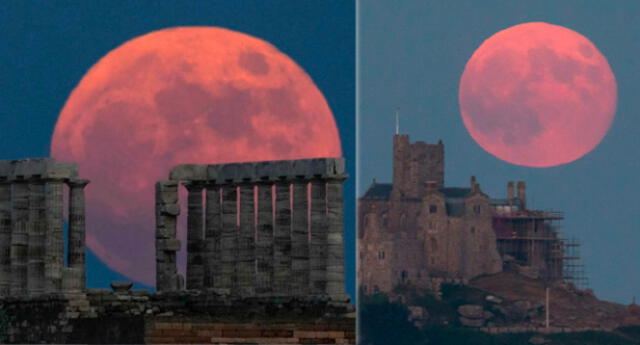 Mira cómo se vio la superluna de fresa en el mundo.