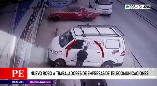 Callao: roban equipos valorizados en más de 3 mil soles a trabajadores de empresa de telecomunicaciones [VIDEO]