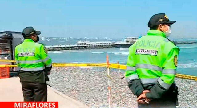 Este es el segundo cadáver encontrado en una playa miraflorina en solo 24 horas.