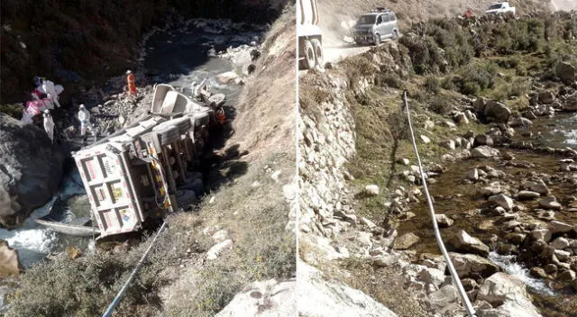 Volcadura de camión cargado de zinc contaminó las aguas del río Chillón el último lunes.