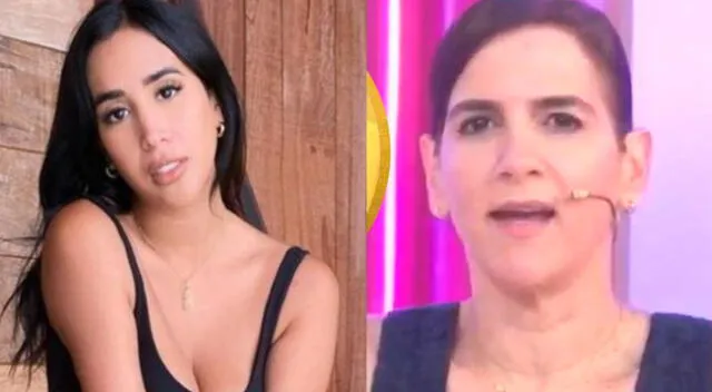 La conductora Gigi Mitre no le creyó la versión de Melissa Paredes, quien dijo que su primer beso fue en el 'ampay' de Magaly Medina.