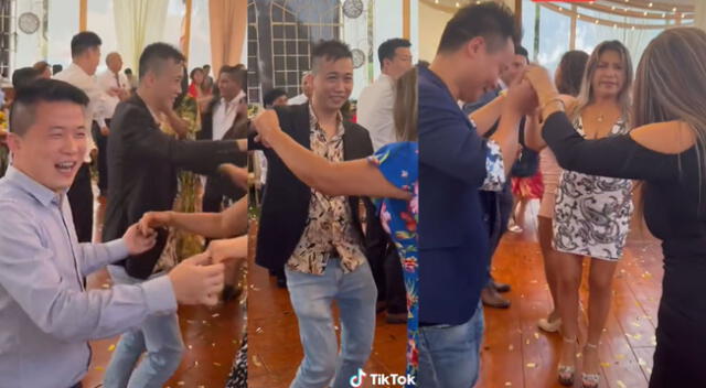 Peculiar escena del baile se hizo viral en las redes sociales.