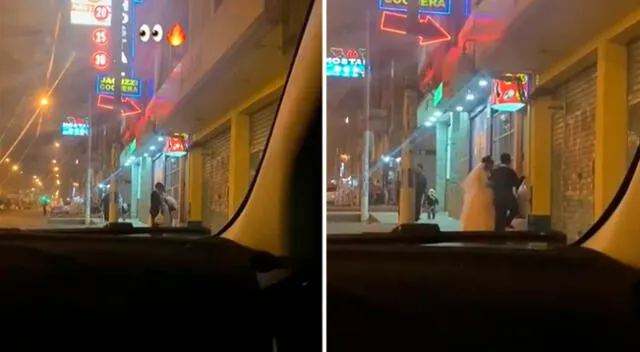 Usuarios de TikTok aseguraron la peculiar escena ocurrió en una conocida calle de San Juan de Lurigancho.