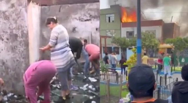 Ventanilla: voraz incendió dejo en la calle a cuatro familias [VIDEO]