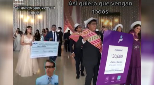 Recién casados disfrutaron de boda de lujos e invitaron no escatimaron con los regalos.