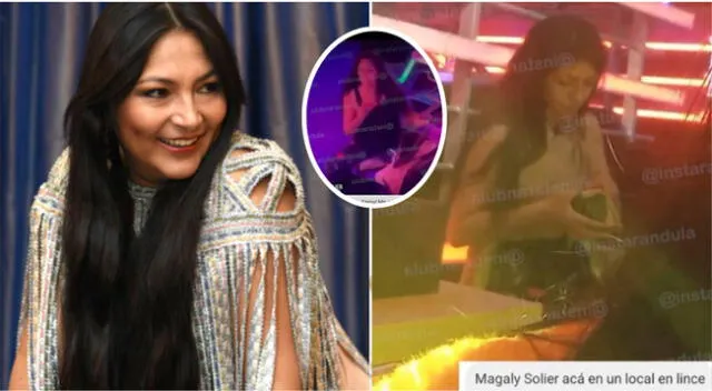 Magaly Solier fue captada en una discoteca de Lince, dejando atrás las denuncias en su contra.