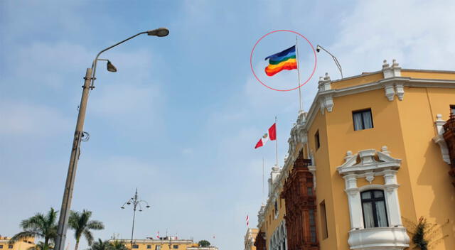 ¡Para no creerlo! Municipalidad de Lima coloca al revés bandera del Tahuantinsuyo [FOTO]