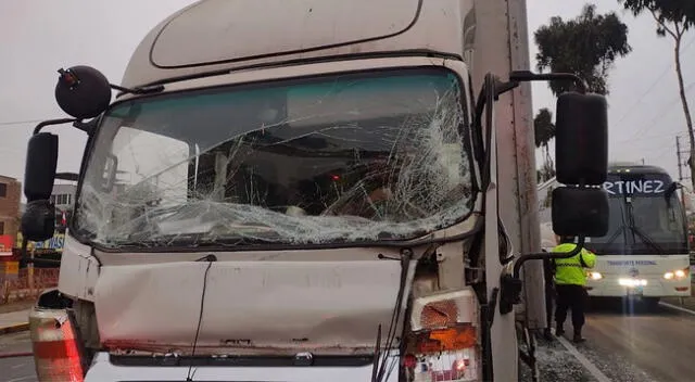 Accidente de tránsito en la Panamericana Sur.