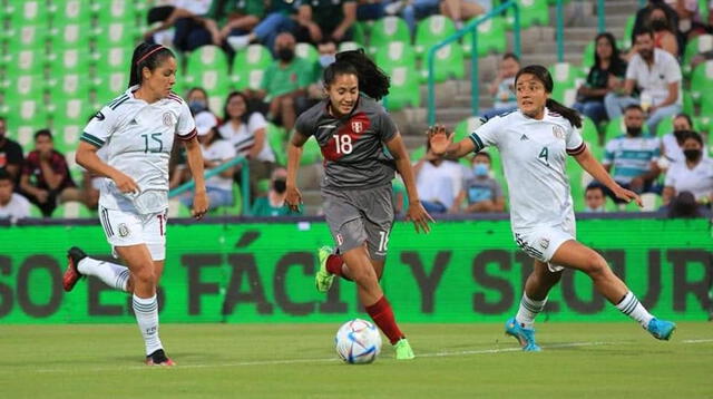 Perú le puso ganas pero no le alcanzó para sacar un buen resultado ante las mexicanas.