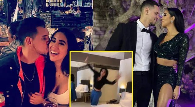 Melissa Paredes sorprende a Anthony Aranda en cuarto de hotel