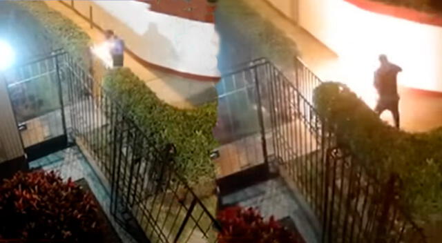 San Borja: sujeto casi se prende fuego al tratar de lanzar una bomba molotov a una vivienda [VIDEO]