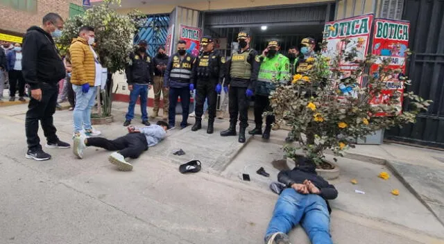 Puente Piedra: Policía captura a delincuentes cuando se encontraban robando una botica [VIDEO]