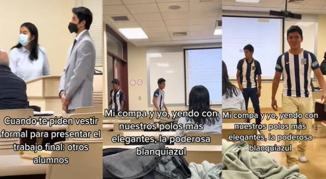 Jóvenes con camiseta de Alianza Lima se hicieron viral en las redes sociales.