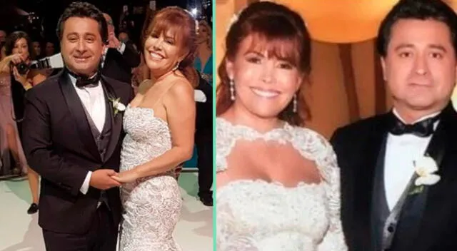 La conductora de televisión Magaly Medina y Alfredo Zambrano realizaron un lujosa fiesta por su boda.