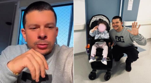 Mario Hart emocionado porque dieron de alta a su hija Lara