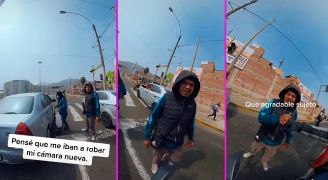 El joven pensó que el señor le iba robar su cámara GoPro.