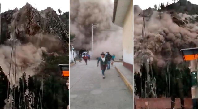 Cerro colapsó en el centro poblado de Chavín de Huántar y todavía no hay víctimas confirmadas que lamentar.