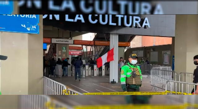 San Borja: balean a mujer en la Estación La Cultura tas una pelea [VIDEO]