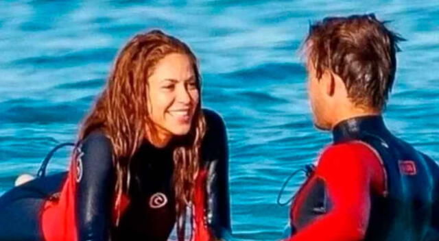 Shakira fue vista con un surfista.