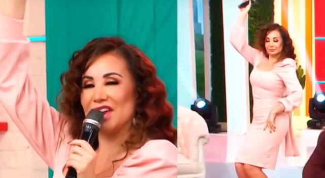 Janet Barboza se emociona por éxito de bebito fiu fiu y hace baile EN VIVO