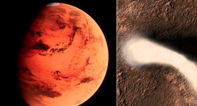Entérate qué es un polvo de diablo en Marte.