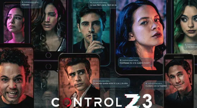 Actores y personajes de la tercera temporada de Control Z.