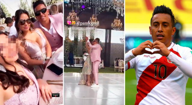 Christian Cueva se divirtió en la boda de sus padres.