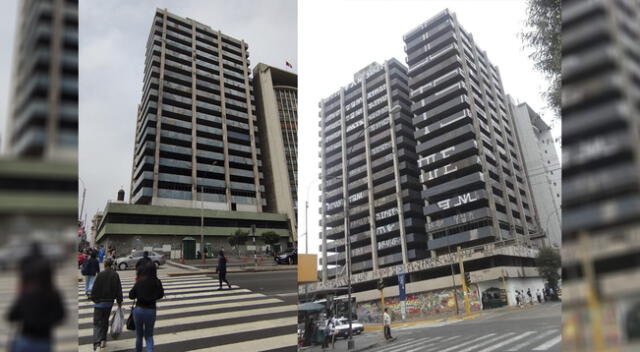 El edificio Oropeza, de 18 pisos quedó abandonado en el Cercado de Lima.