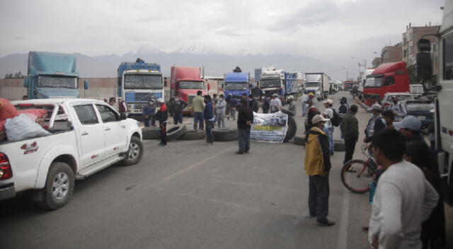 Paro de transporte de carga: camioneros bloquearán vías este lunes 18 en Arequipa [VIDEO]