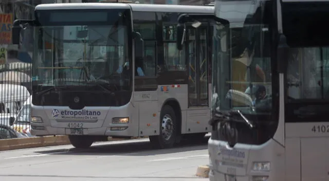 Buses del metropolitano tendrán un servicio de madrugada solo los fines de semana.