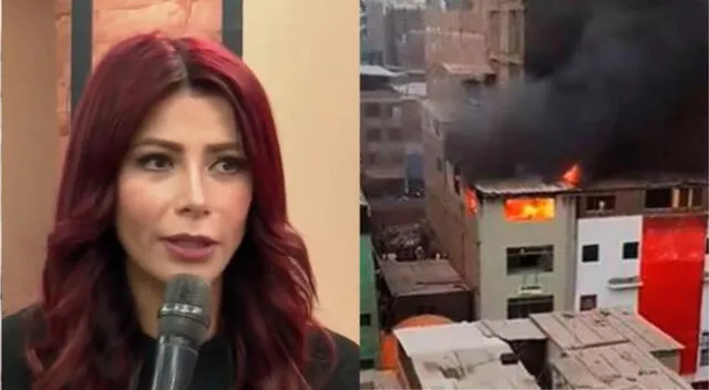 Milena Zárate vivió momentos de terror tras presenciar incendio en galería de Gamarra.