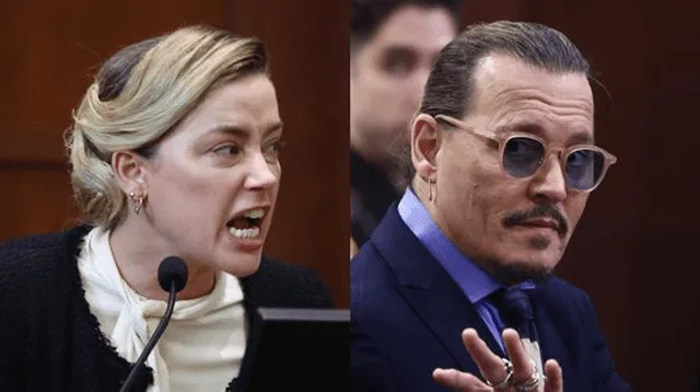 Johnny Depp y Amber Heard en juicio