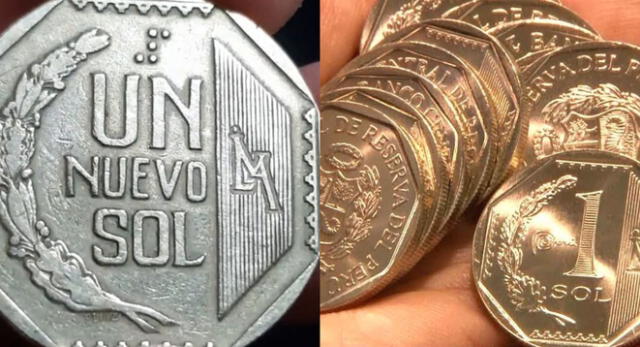 Monedas de 1 sol peruano acuñadas en esos años costaría más de 300 soles a través de internet.