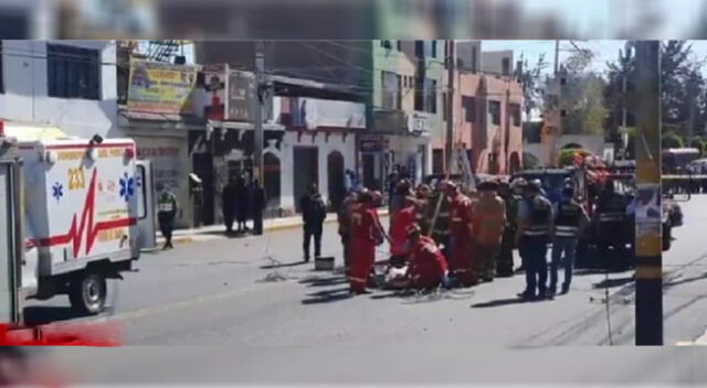 Arequipa: trabajador de Sedapar muere al explotar un buzón de desagüe [VIDEO]