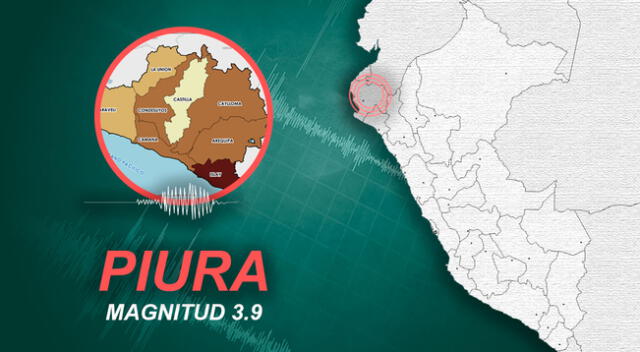 Fuerte sismo de 3.9 grados alertó a los pobladores de Piura