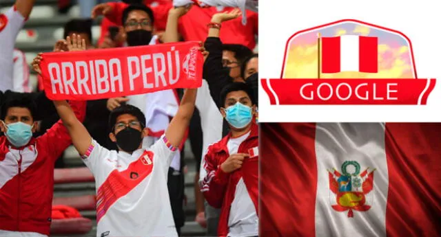 Así fue el doodle de Google por el Día de la Independencia de Perú.