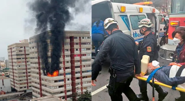 Incendio en Jesús María: rescatan a dos ancianas y una mascota en edifico afectado