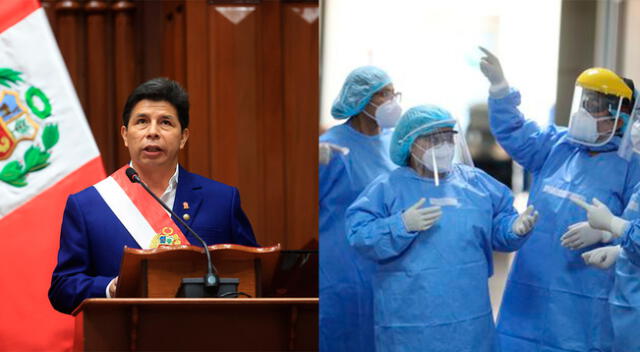 Pedro Castillo: Más de 59 mil trabajadores de salud de CAS-COVID pasarán a CAS regular