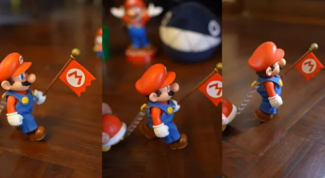 Peculiar video de Mario Bros de juguete se hizo viral en las redes sociales.