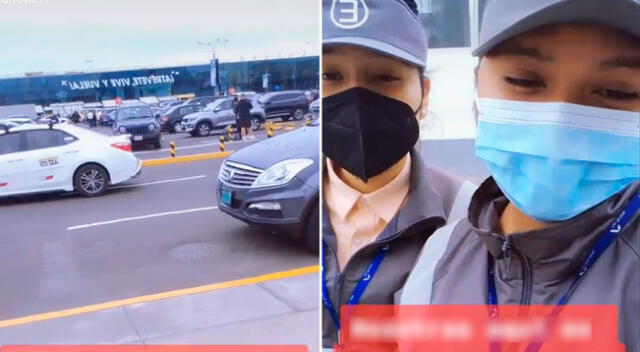 Trabajadoras de aeropuerto manifestaron su pesar en un video de TikTok.