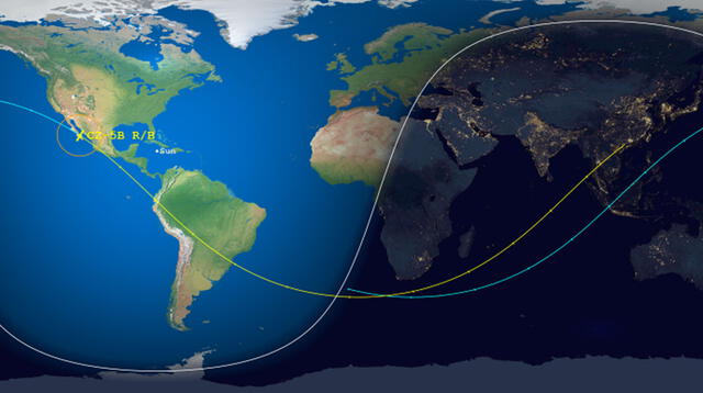 El cohete chino fuera de control se estrella hoy en la Tierra y esto es lo que se sabe hasta el momento.