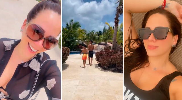 Melissa Klug disfruta junto dos menores hijos.