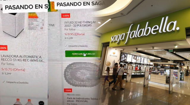 Saga Falabella tendría que entregar los productos que ofertó.