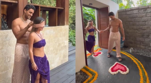Austin Palao y Flavia Laos vivieron tierno momento en villa de Bali.