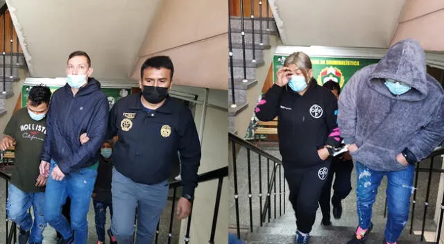 Dos peruanos y dos colombianos fueron detenidos por la Policía en Arequipa.