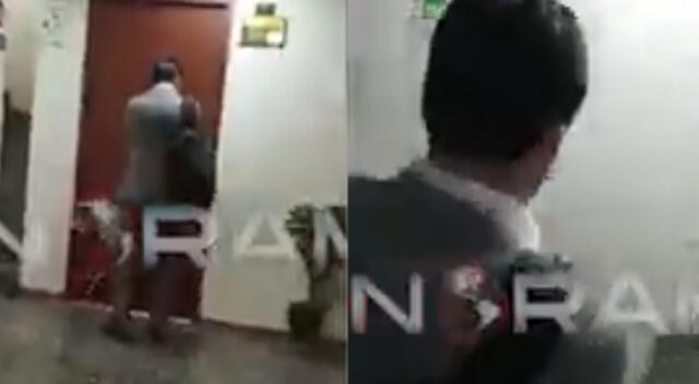 Freddy Díaz fue captado en video saliendo del despacho en donde habría abusado de trabajadora del Congreso [VIDEO]
