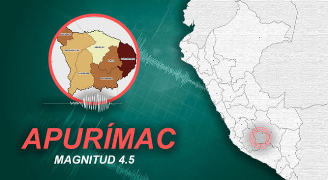 Fuerte sismo de 4.5 alertó a los ciudadanos de Apurímac