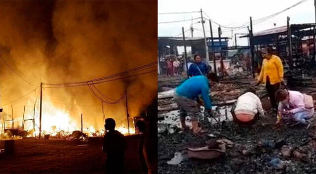 Chimbote: gran incendio destruyó al menos 50 puestos del Mercado 2 de Mayo [VIDEO]