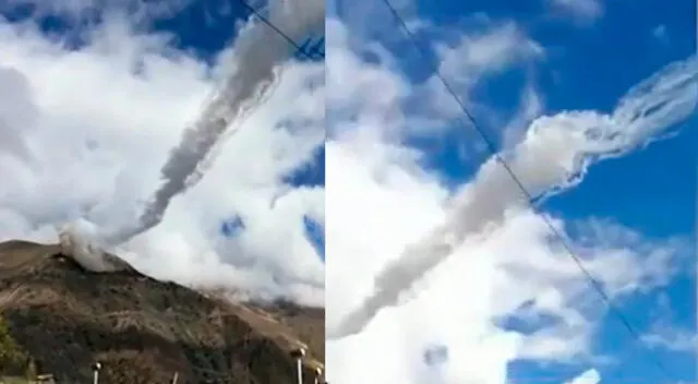 Captan una explosión en un cerro de Huanta en Huancavelica [VIDEO]