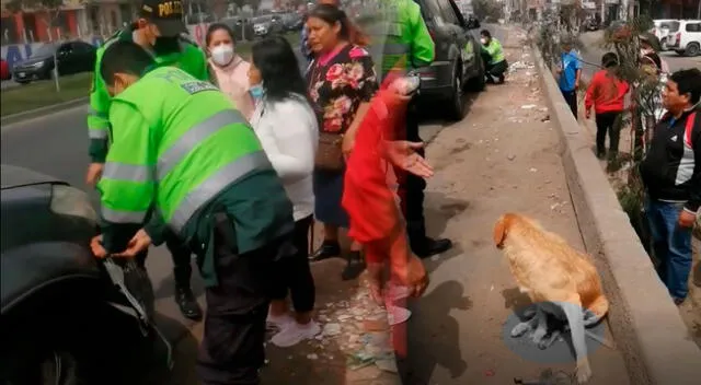 PNP atropella a perrito en Comas.